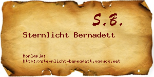 Sternlicht Bernadett névjegykártya